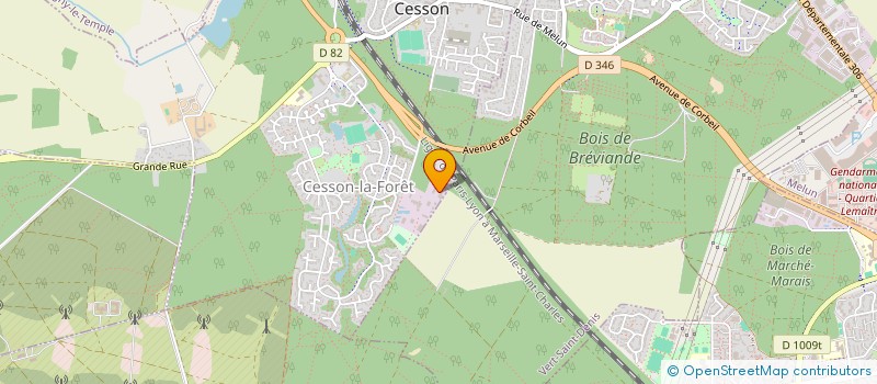 localisation de l'entreprise BEL ECLAIR 77  CESSON