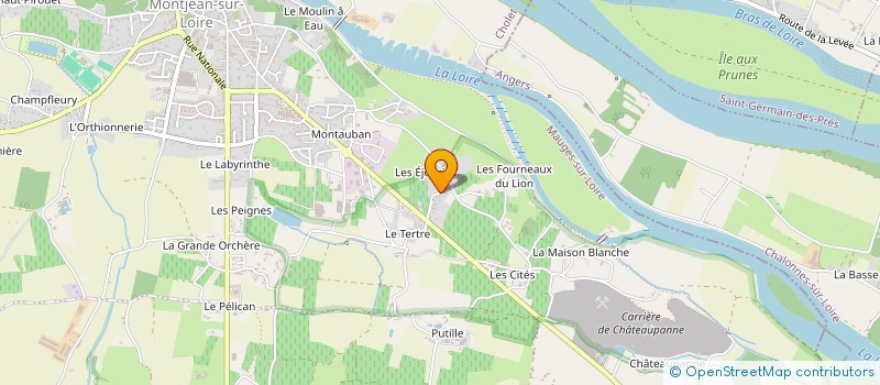 localisation de l'entreprise BEL'EDEN  MAUGES-SUR-LOIRE