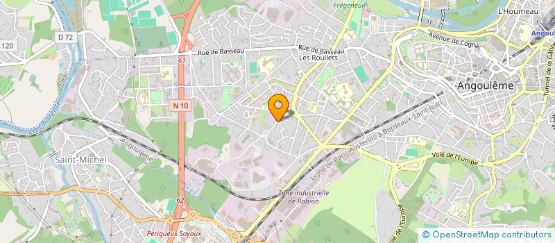 localisation de l'entreprise BEL ELEC 16 à ANGOULEME