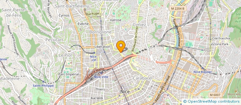 localisation de l'entreprise BEL ELECTRIC à NICE