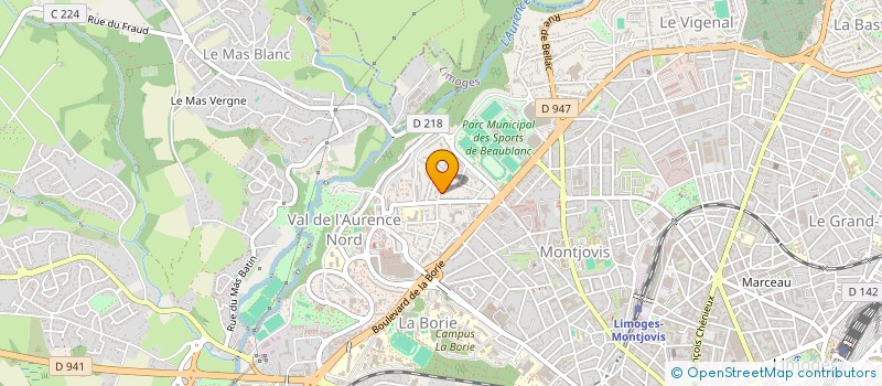 localisation de l'entreprise BEL ELECTRIC à LIMOGES