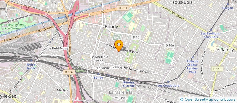 localisation de l'entreprise BEL'ELECTROMENAGER  BONDY