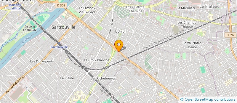 localisation de l'entreprise BEL ETANCHE SARL à SARTROUVILLE