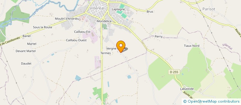 localisation de l'entreprise BEL'FIOL  VILLEREAL