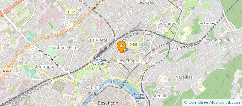 localisation de l'entreprise BEL'FLORE à BESANCON