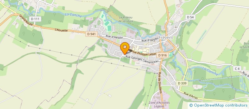 localisation de l'entreprise BEL GAZOU  FREVENT