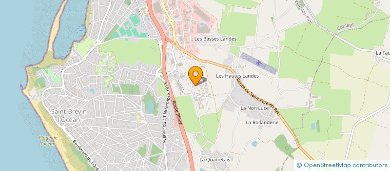 localisation de l'entreprise BEL HABITAT à SAINT-BREVIN-LES-PINS