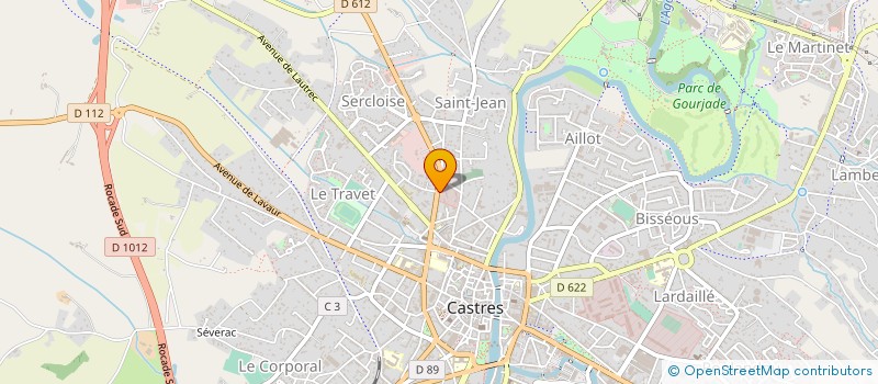 localisation de l'entreprise BEL HABITAT  CASTRES