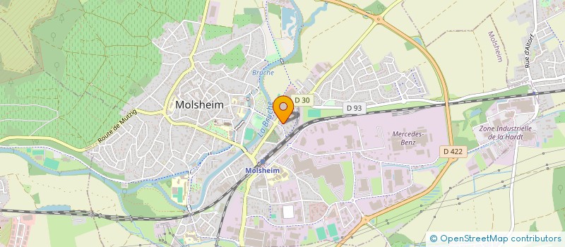 localisation de l'entreprise BEL' HABITAT RENOV à MOLSHEIM