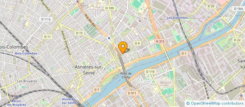 localisation de l'entreprise BEL HAIR  GENNEVILLIERS