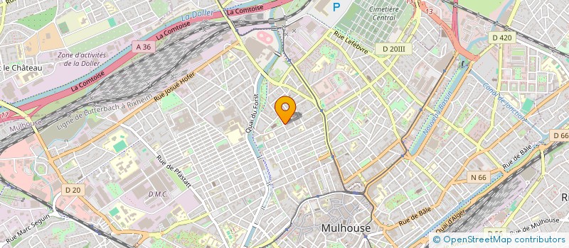 localisation de l'entreprise BEL HOMME  MULHOUSE