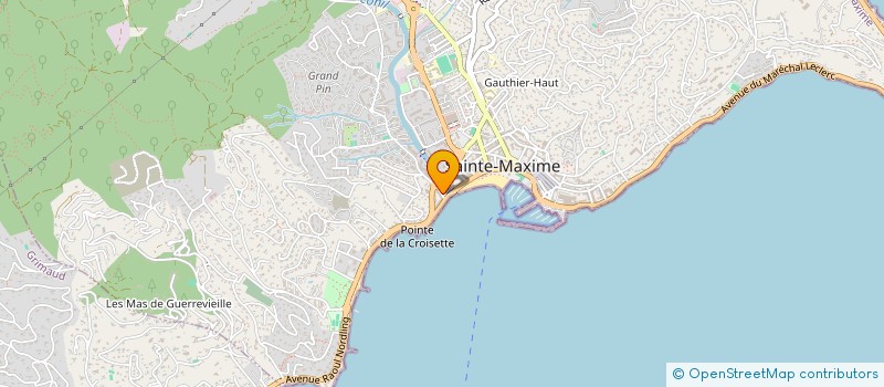 localisation de l'entreprise BEL HORIZON 3 CHEZ SRL à SAINTE-MAXIME