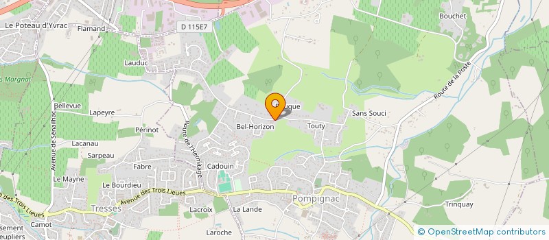 localisation de l'entreprise BEL HORIZON  POMPIGNAC