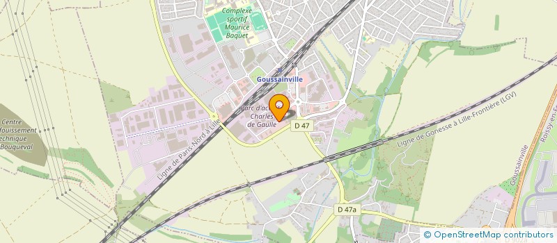 localisation de l'entreprise BEL'HOTEL 78 à GOUSSAINVILLE