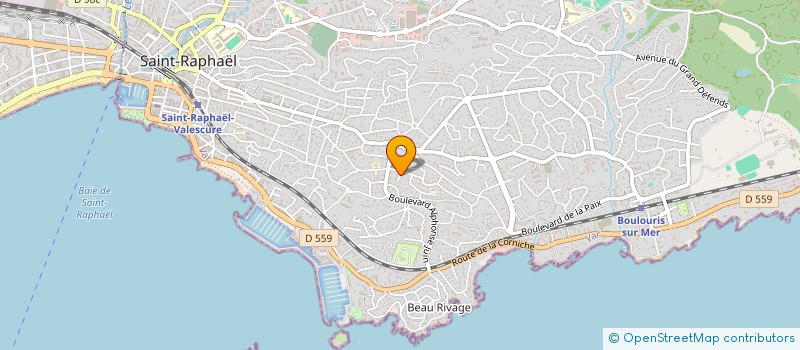 localisation de l'entreprise BEL'ILE  SAINT-RAPHAEL