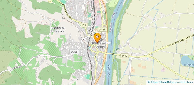 localisation de l'entreprise BEL'IMMO  BOURG-SAINT-ANDEOL