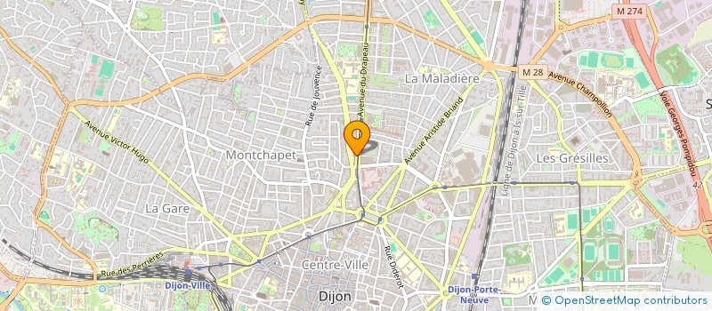 localisation de l'entreprise BEL IMMO à DIJON