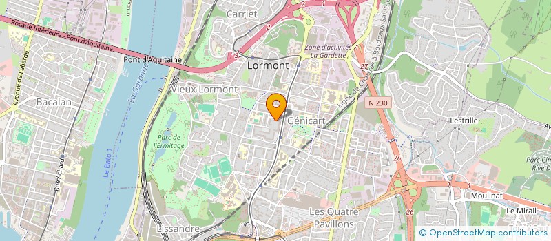 localisation de l'entreprise BEL IMMO  LORMONT