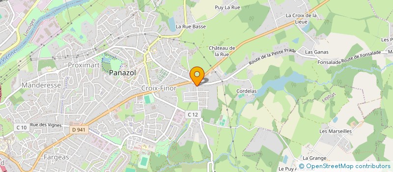 localisation de l'entreprise BEL IMMO & ASSOCIES à PANAZOL