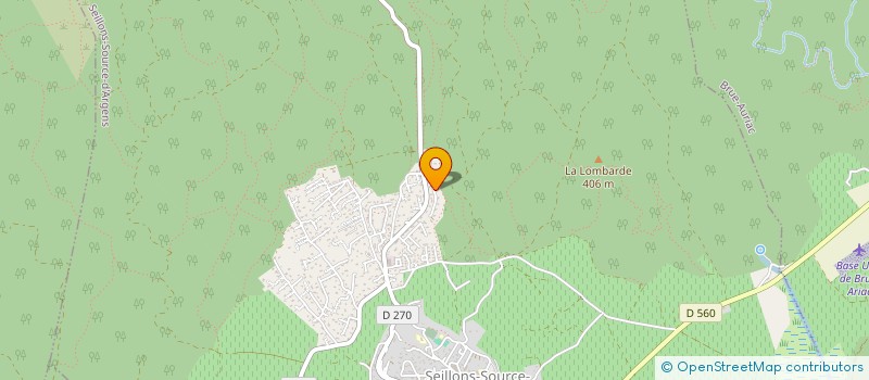 localisation de l'entreprise BEL IMMOBILIER  SEILLONS-SOURCE-D'ARGENS