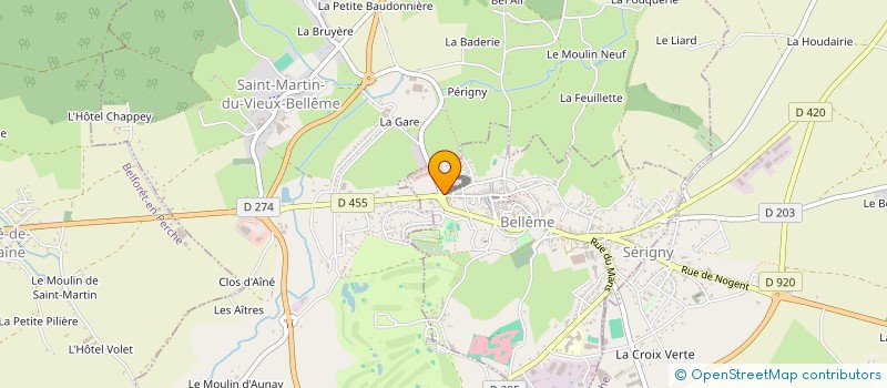 localisation de l'entreprise BEL IMMOBILIER DU PERCHE à BELLEME