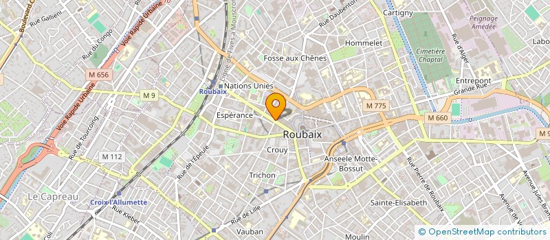 localisation de l'entreprise BEL'INTERIEUR à MARCQ-EN-BARŒUL