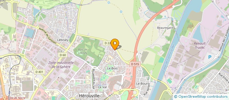 localisation de l'entreprise BEL INVESTISSEMENTS à HEROUVILLE-SAINT-CLAIR