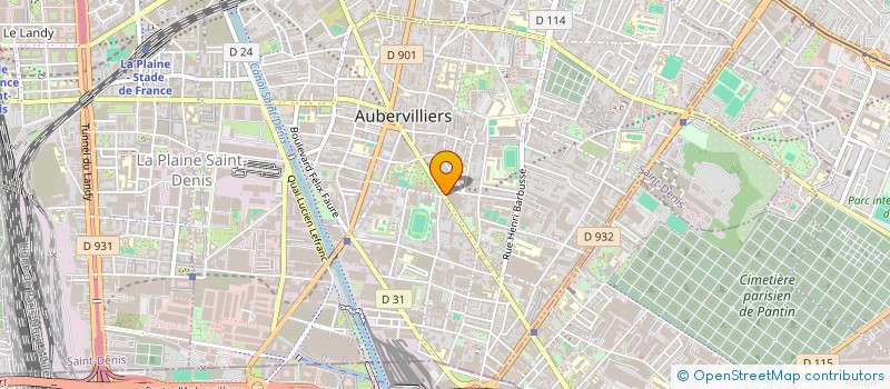 localisation de l'entreprise BEL-KACEM  AUBERVILLIERS