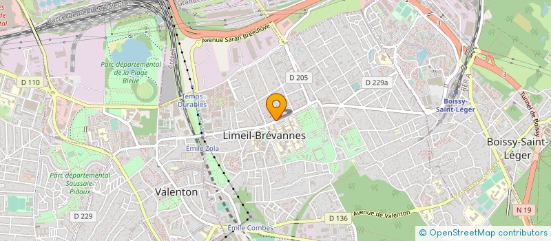 localisation de l'entreprise BEL'LAVERIE  LIMEIL-BREVANNES