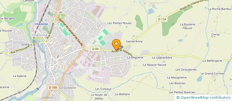 localisation de l'entreprise BEL'LYS IMMO  CHEMILLE-EN-ANJOU