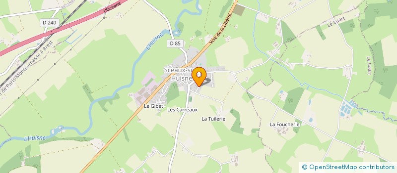 localisation de l'entreprise BEL'M DELEGATION  SCEAUX-SUR-HUISNE