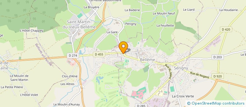 localisation de l'entreprise BEL'M'SWING à BELLEME