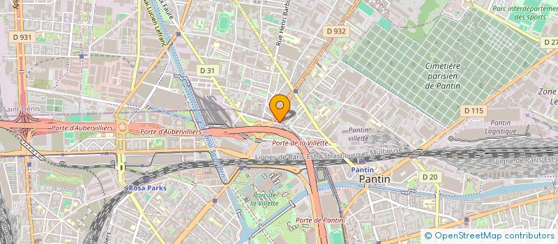 localisation de l'entreprise BEL MO à PANTIN