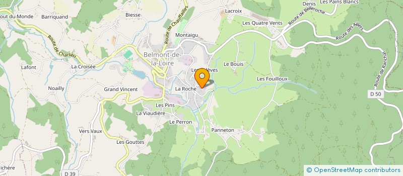 localisation de l'entreprise BEL'MONTEES  BELMONT-DE-LA-LOIRE