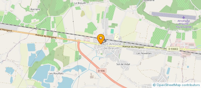 localisation de l'entreprise BEL' O LASER  SAINT-ANTOINE-DE-BREUILH