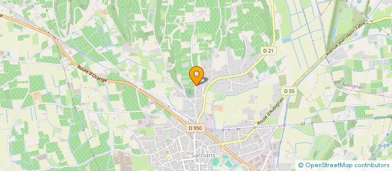 localisation de l'entreprise BEL OMBRE  SARRIANS