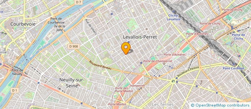localisation de l'entreprise BEL'OR à LEVALLOIS-PERRET