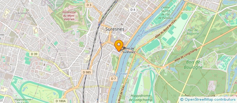localisation de l'entreprise BEL RE à SURESNES