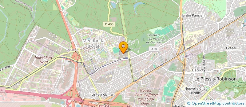 localisation de l'entreprise BEL VTC à CLAMART