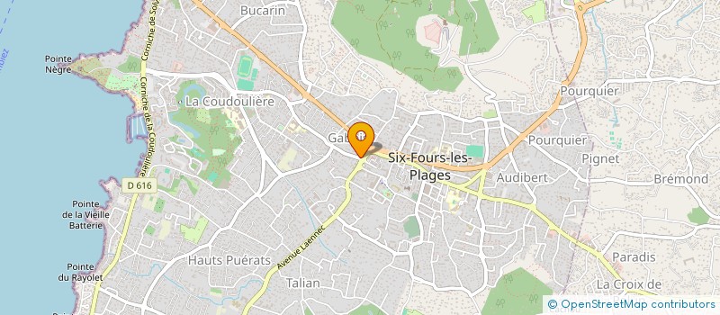 localisation de l'entreprise BEL2NUI à SIX-FOURS-LES-PLAGES