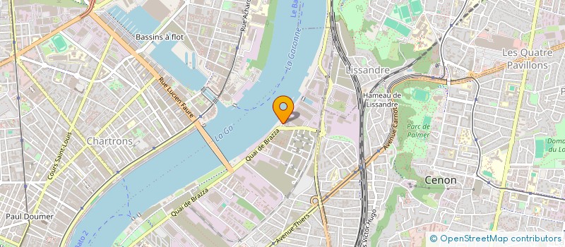 localisation de l'entreprise BEL33  BORDEAUX