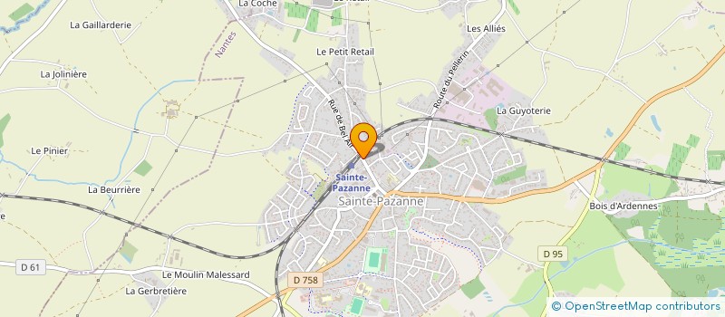localisation de l'entreprise BELA à SAINTE-PAZANNE