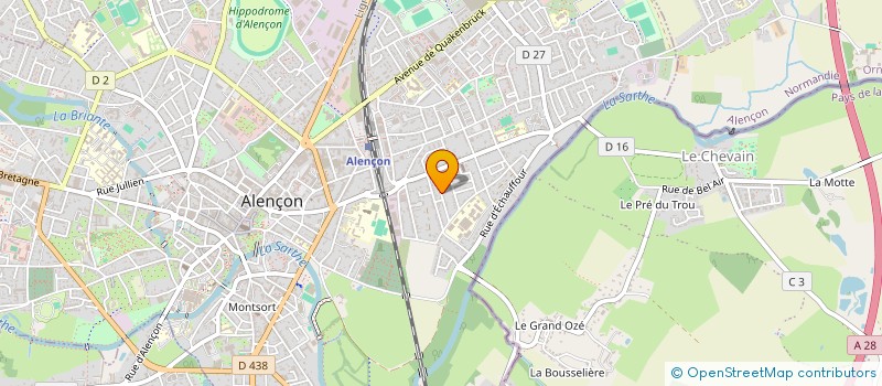 localisation de l'entreprise BELA à ALENCON