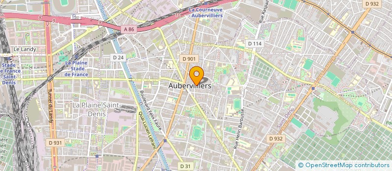 localisation de l'entreprise BELA CONSULTING  AUBERVILLIERS