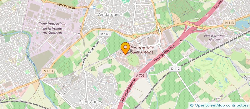 localisation de l'entreprise BELA-VELA  SAINT-AUNES