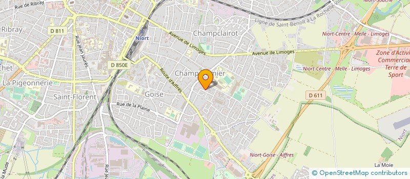 localisation de l'entreprise BELACTION  NIORT