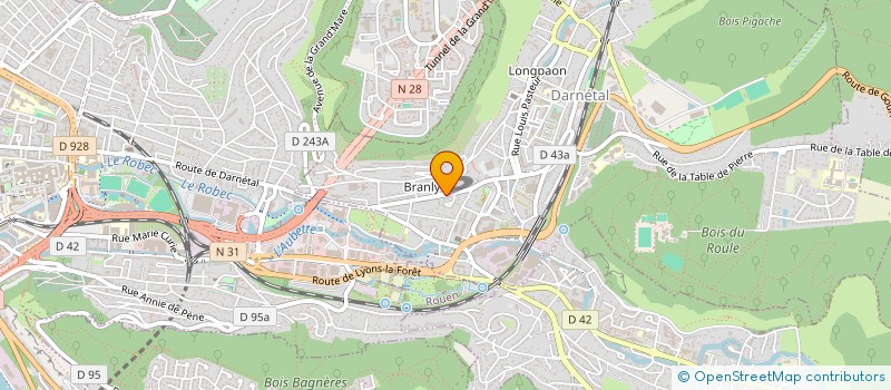 localisation de l'entreprise BELADECO  DARNETAL