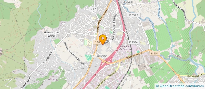 localisation de l'entreprise BELAH'EVENTS  SOLLIES-TOUCAS