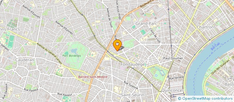 localisation de l'entreprise BELAIR  BORDEAUX