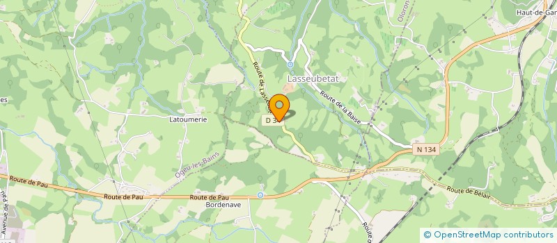 localisation de l'entreprise BELAIR  LASSEUBETAT